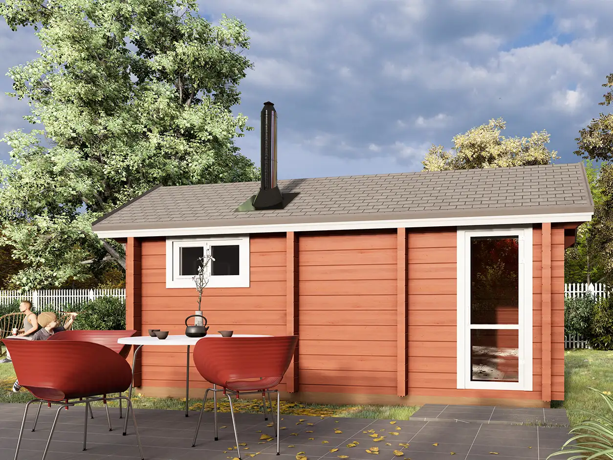 Мобильная баня 6x2.4