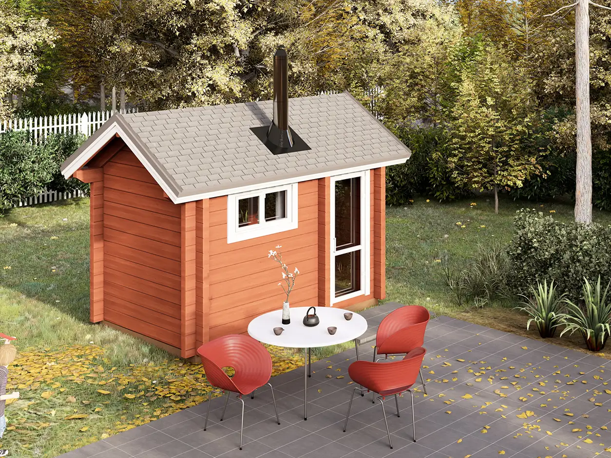 Мобильная баня 4x2.4